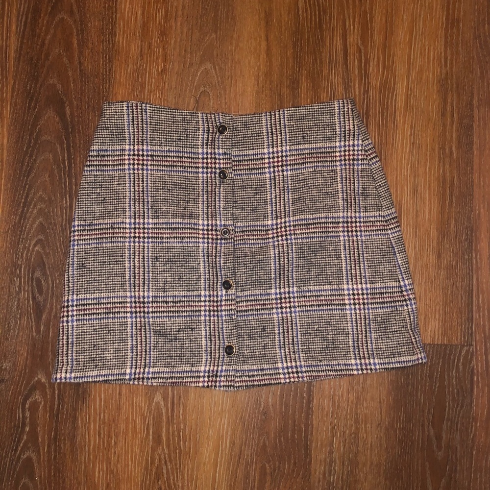 💜button up mini skirt